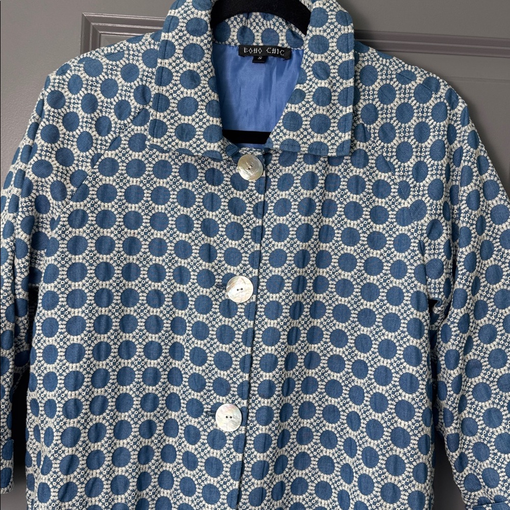 BOHO CHIC Retro Patterned Women's Blazer - Picture 8 of 13